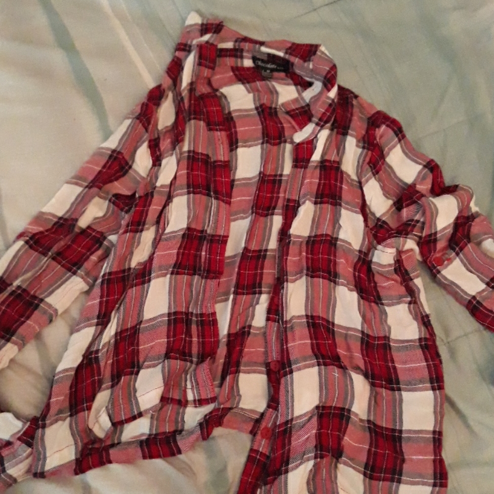red & white flannel